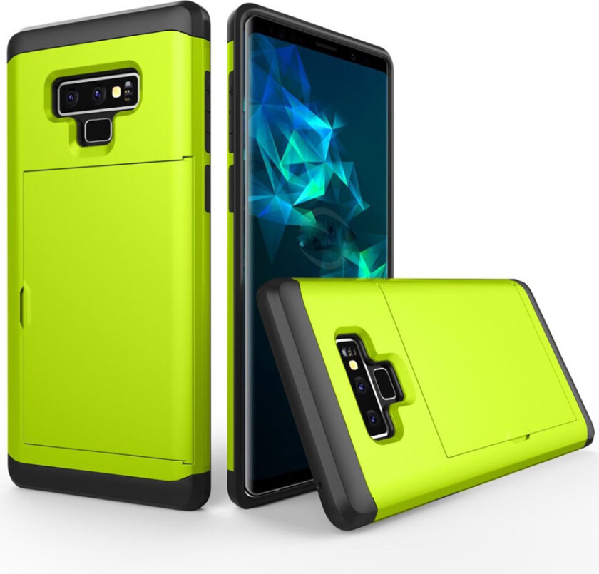 Galaxy Note9 beskyttelses deksel av hybrid materiale - grønn