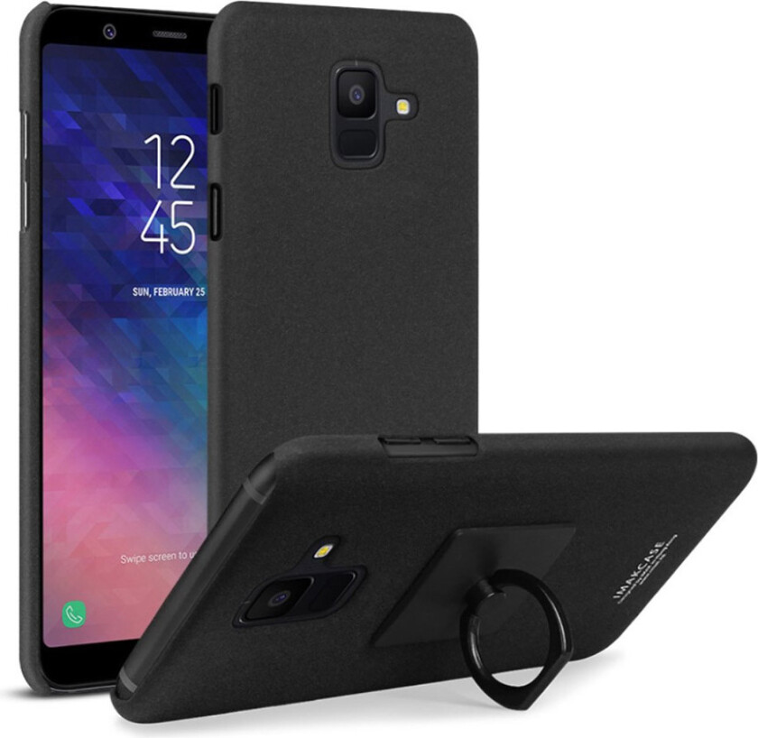IMAK Samsung Galaxy A6 beskyttelses deksel av hard plastikk - matt svart