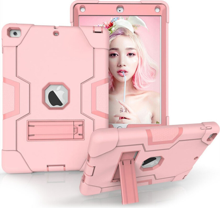 iPad (2017) Deksel laget av plastikk og silikon - Rosa