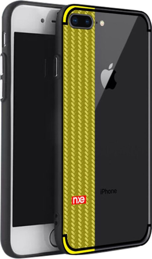 NXE iPhone 7 Plus og 8 Plus Deksel laget av plastikk og silikon - Gul