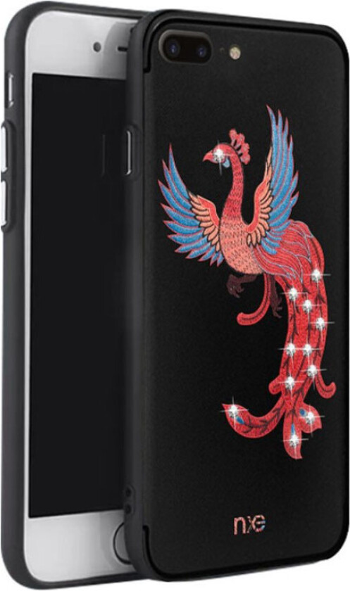 iPhone 7 Plus og 8 Plus Deksel laget av silikon - Blå vinger