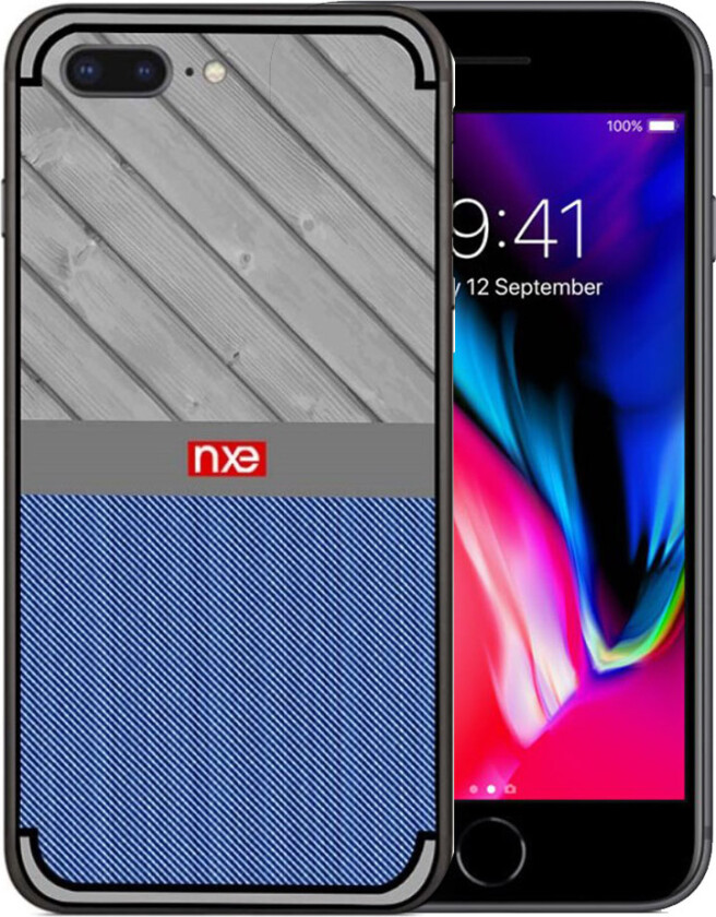 NXE iPhone 7 Plus og 8 Plus Deksel laget av silikon - Blå