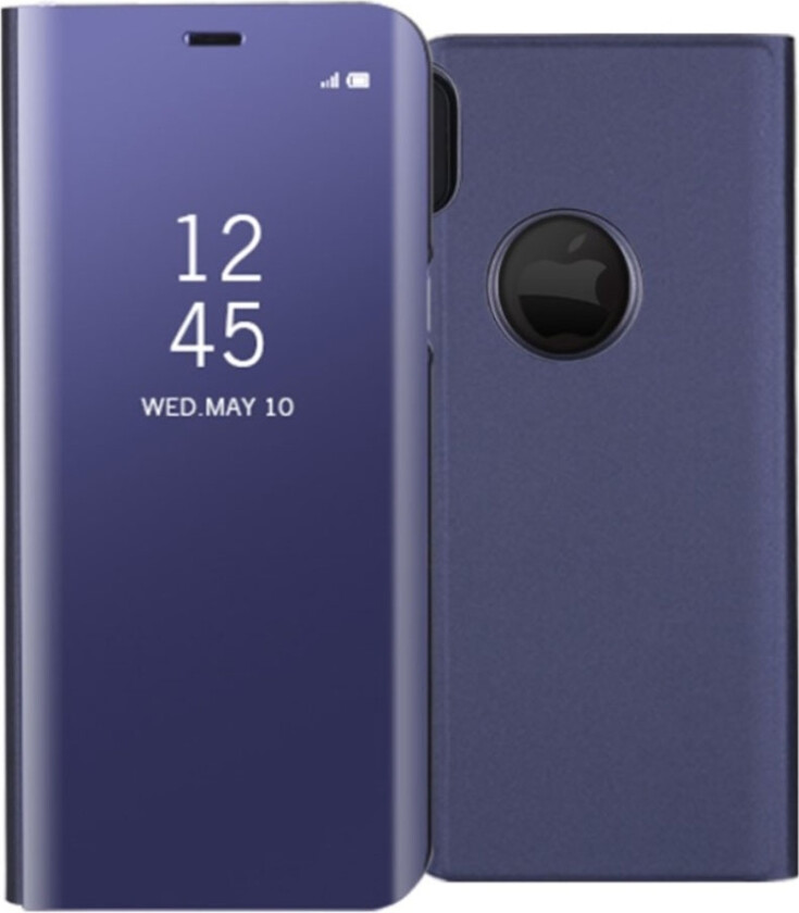 iPhone X Deksel laget av plastikk og kunstlær - Lilla