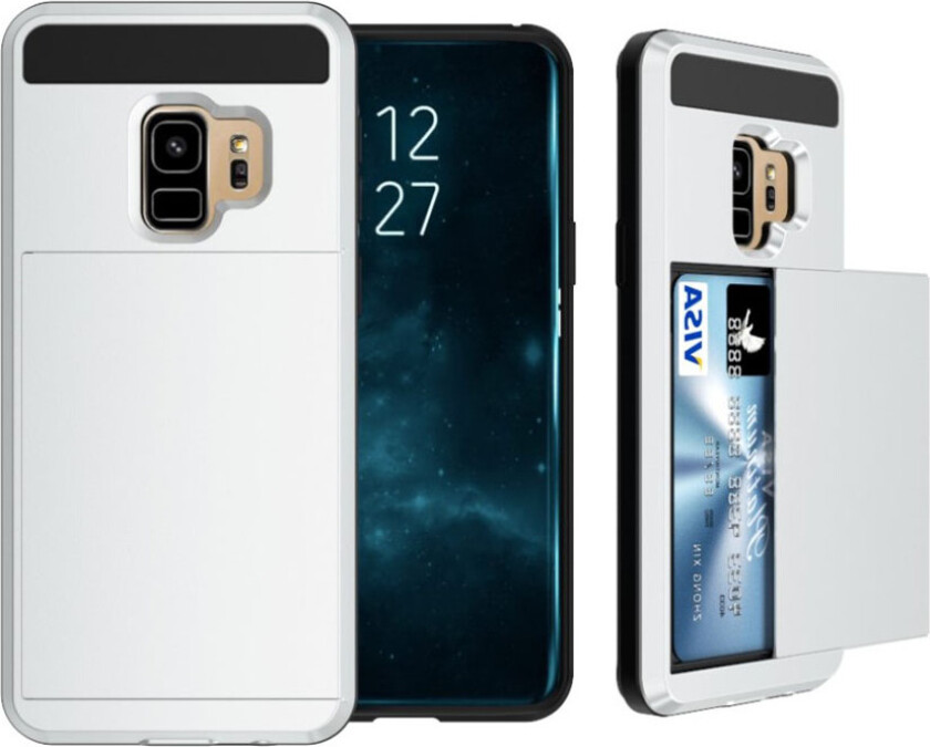 Galaxy S9 Deksel laget av plastikk og silikon - Sølv