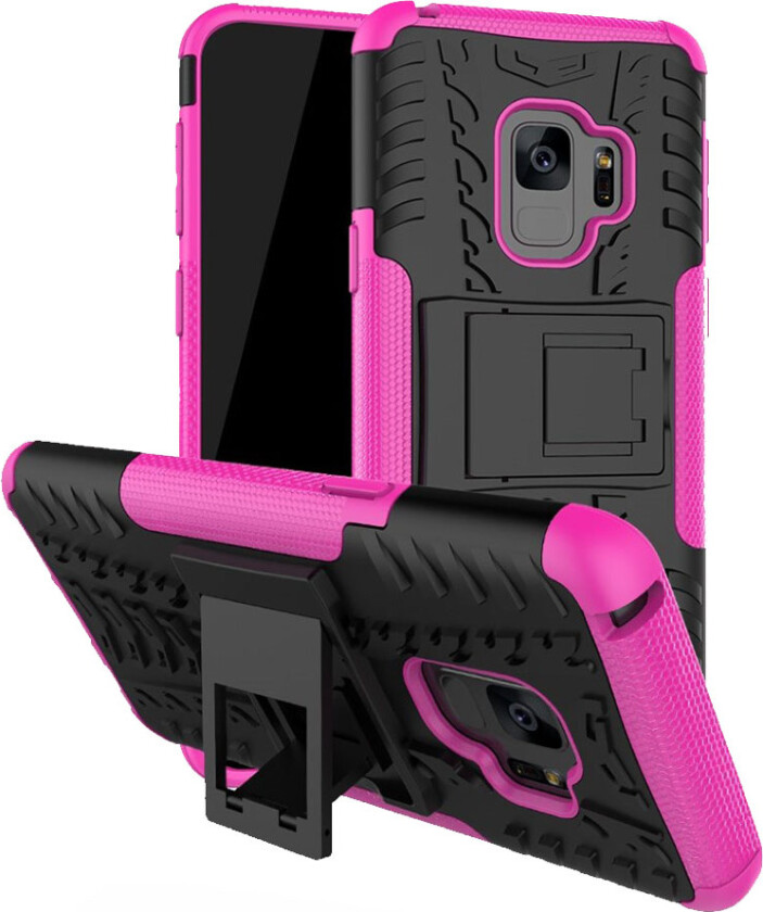 Galaxy S9 Plus Deksel laget av plastikk og silikon - Rosa