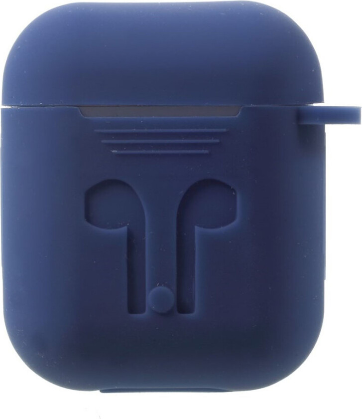 Airpods Beskyttelses deksel laget av silikon - Mørk blått