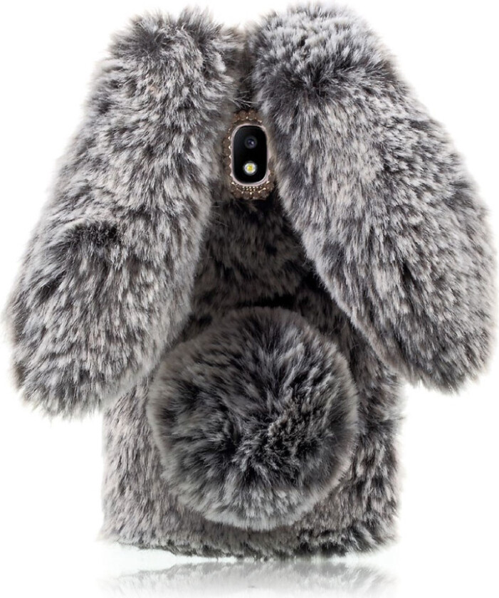 Galaxy J7 (2017) Deksel laget av hybrid materiale og silikon - Mørk grå