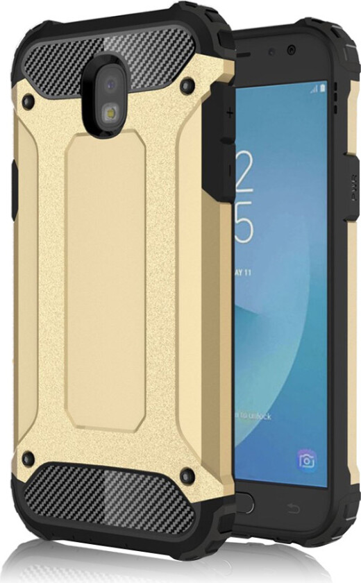 Galaxy J5 (2017) Deksel laget av plastikk og silikon - Gull