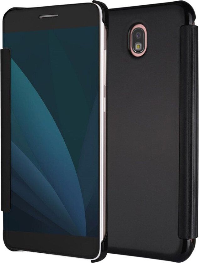 Galaxy J5 (2017) Deksel laget av plastikk og kunstlær - Svart