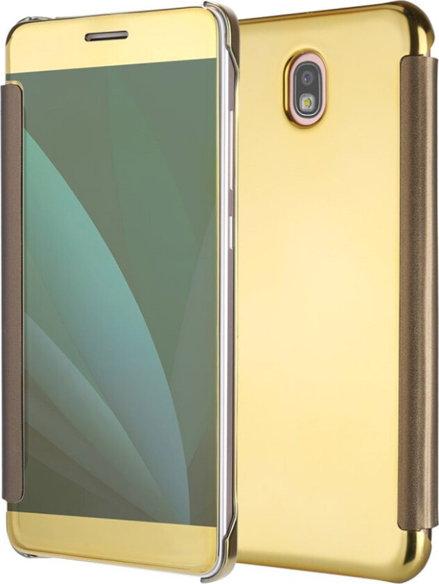 Galaxy J5 (2017) Deksel laget av plastikk og kunstlær - Gull