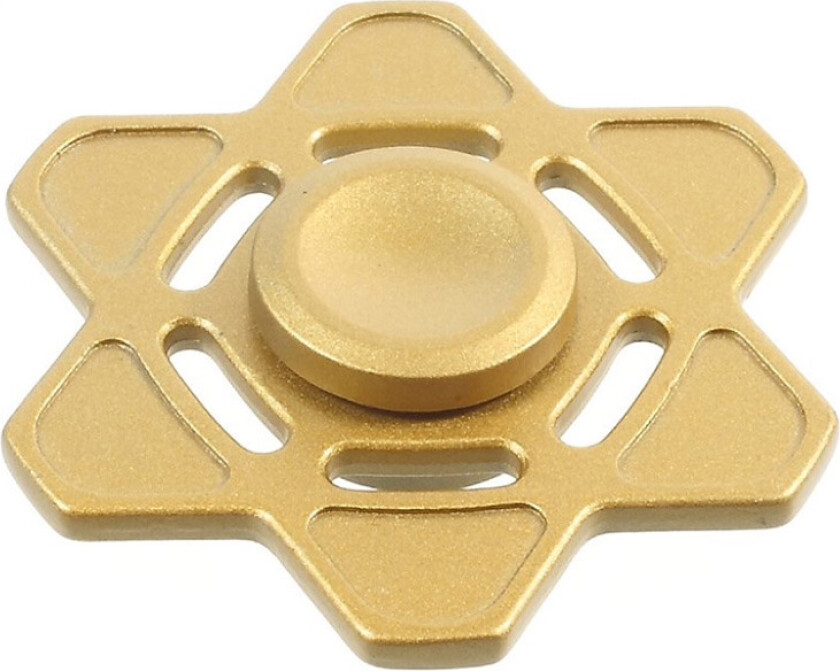 Six-Pointed Star Mønster Fidget Spinner- Gull