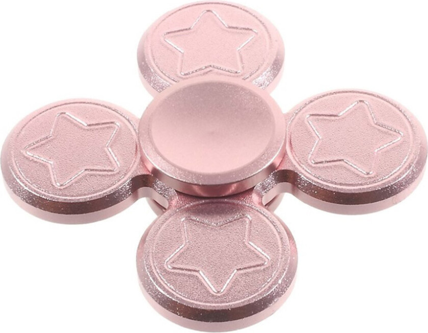 Five-Pointed Star Form Quadrangle Fidget Spinner- Rose Gull