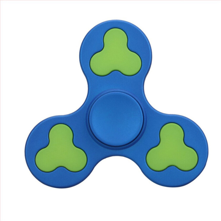 Edc Stress Reducer Tri-Spinner Spinner Fidget Spinner- Blå