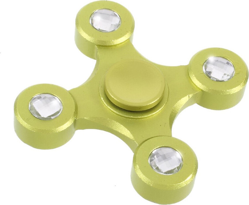 Edc Quadrangle Aluminiumslegering Fidget Spinner- Grønn