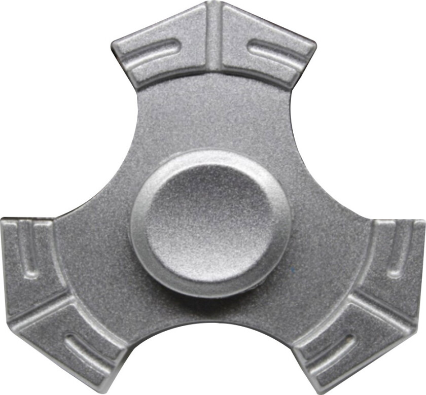 Edc Kirsite Tri-Spinnerspinner Fidget Spinner- Sølv