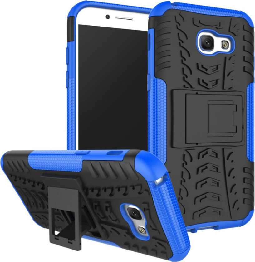 Galaxy A5 (2017) hybriddeksel m. anti-skli tekstur - Blå