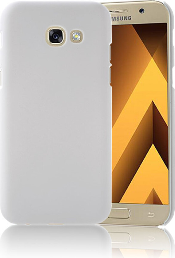 Galaxy A5 (2017) deksel av gummiert plast - Hvit