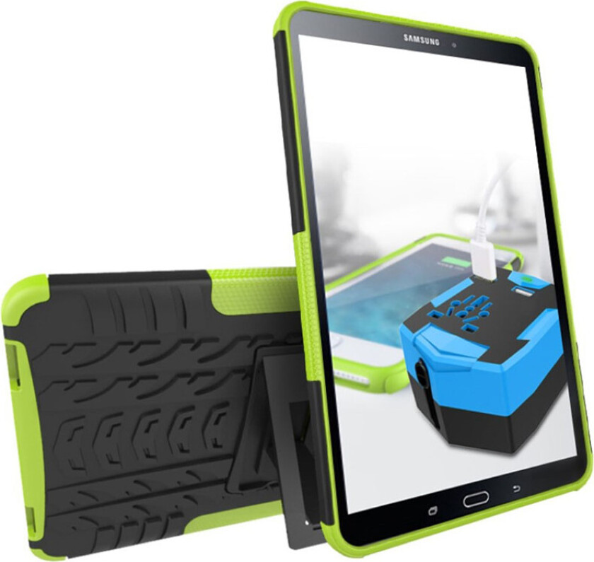 Galaxy Tab A 101.1 (2016) hybrid deksel - Grønn