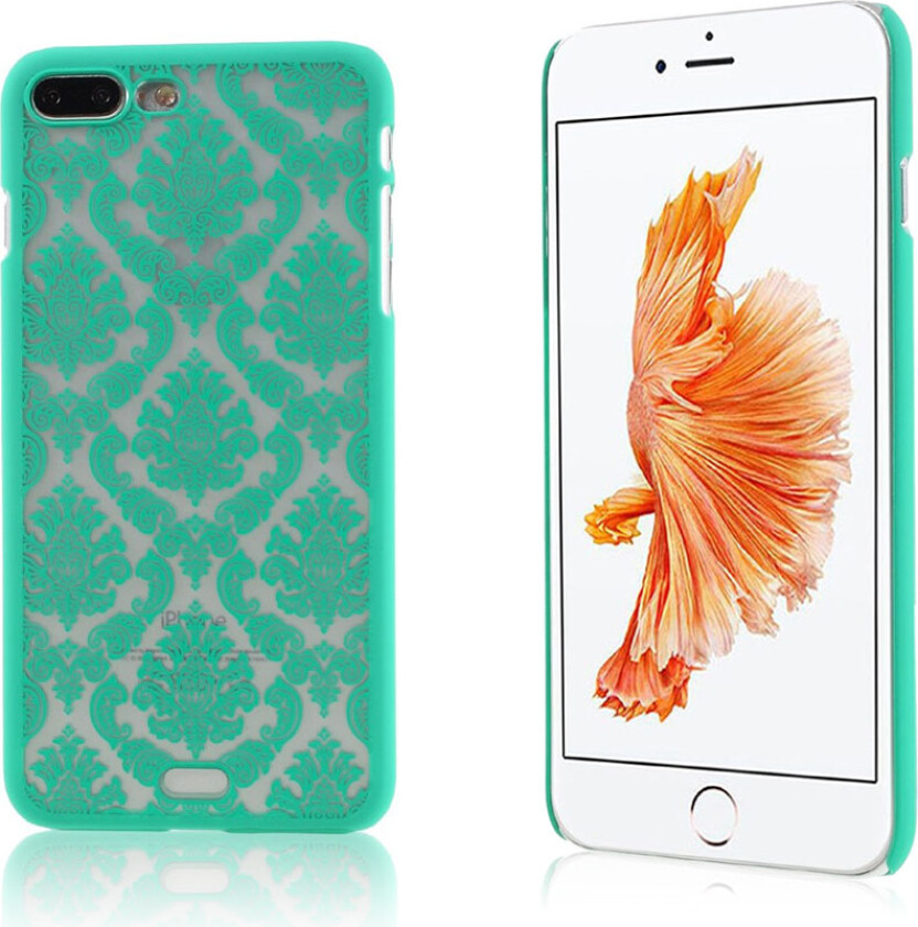 Nyström Deksel med damaskmønster for iPhone 7 Plus / 8 Plus - Turkis