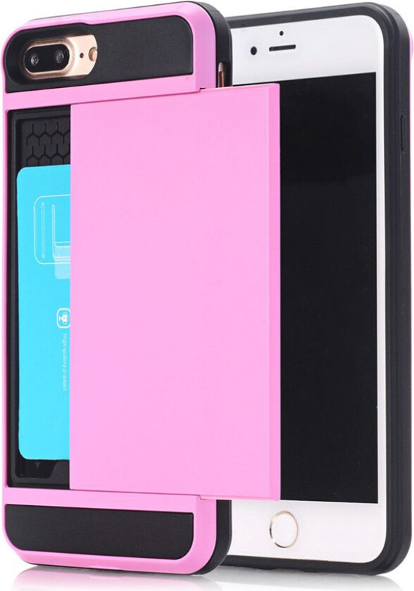 Christensen iPhone 7 Plus / 8 Plus fleksibelt deksel med to lag - Rosa