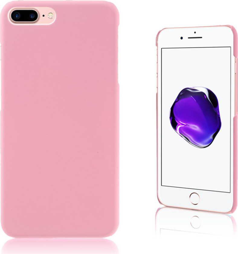 Sund iPhone 7 Plus / 8 Plus gummiert deksel - Rosa