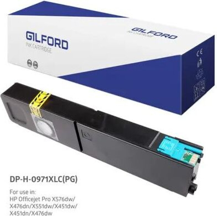Blekk Cyan Dh-971xlc 6.6k - Oj Pro X451/x551/x476 X576