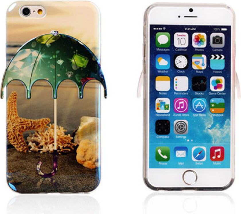3D Umbrella (Starfish - Diamonds) iPhone 6 Deksel