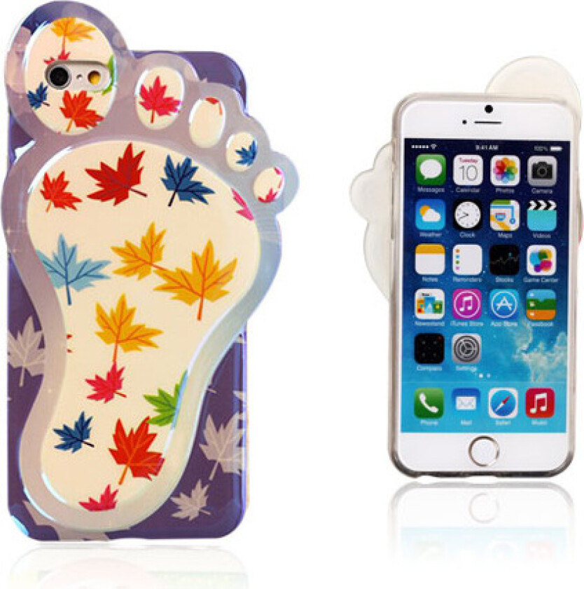 3D Foot (Fargerik Maple Blader) iPhone 6 Deksel
