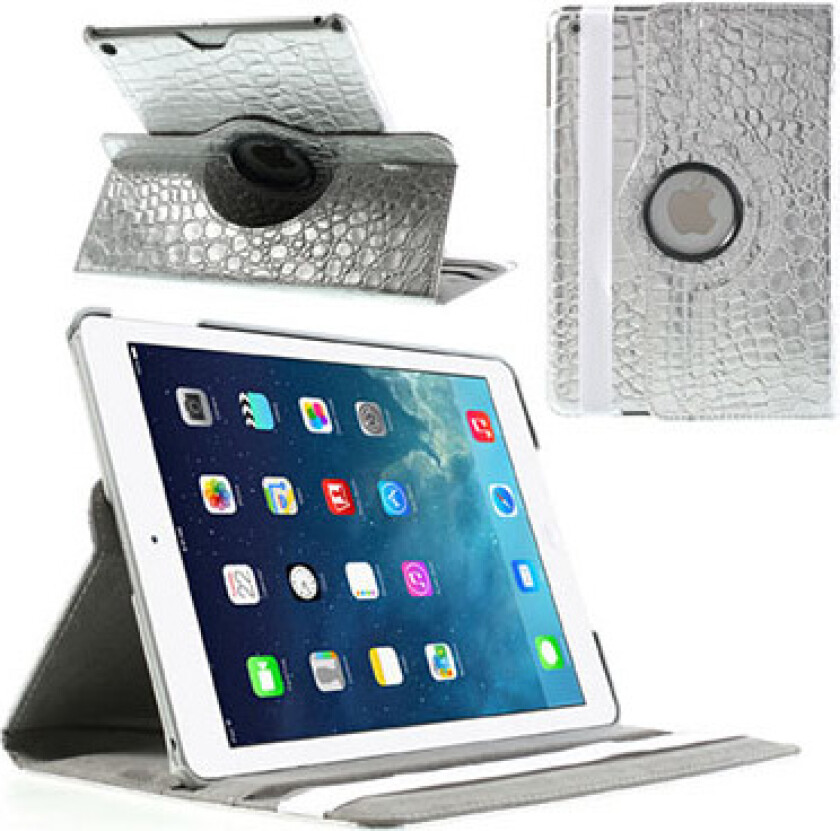 Disco (Sølv) iPad Air Lær Flipp Deksel