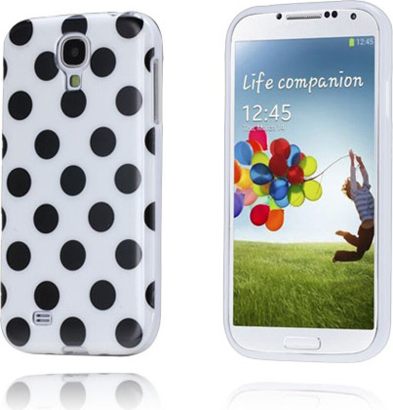 Polka Dots (Hvit) Samsung Galaxy S4 Deksel