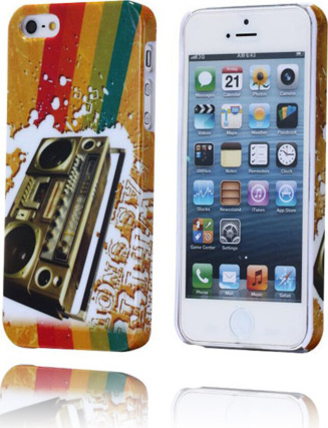 Retro Radio (Oransje) iPhone 5 Deksel