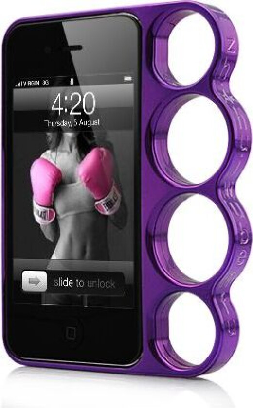 BrassKnuckles (Lilla) iPhone 4/4S Deksel