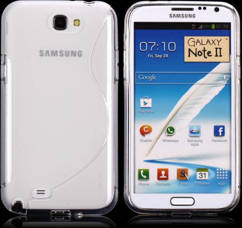 eXplorer Transparent (Grå) Samsung Galaxy Note 2 Deksel