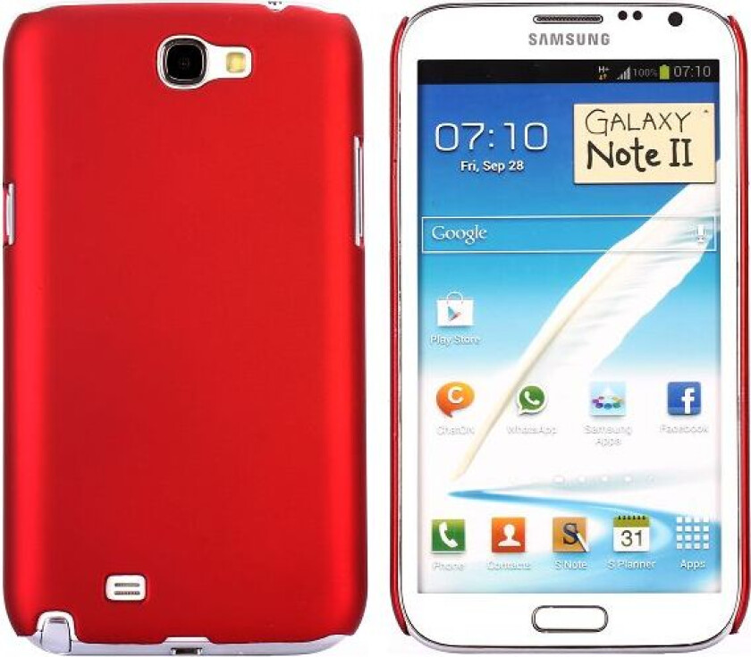 Hard Shell (Rød) Samsung Galaxy Note 2 Deksel