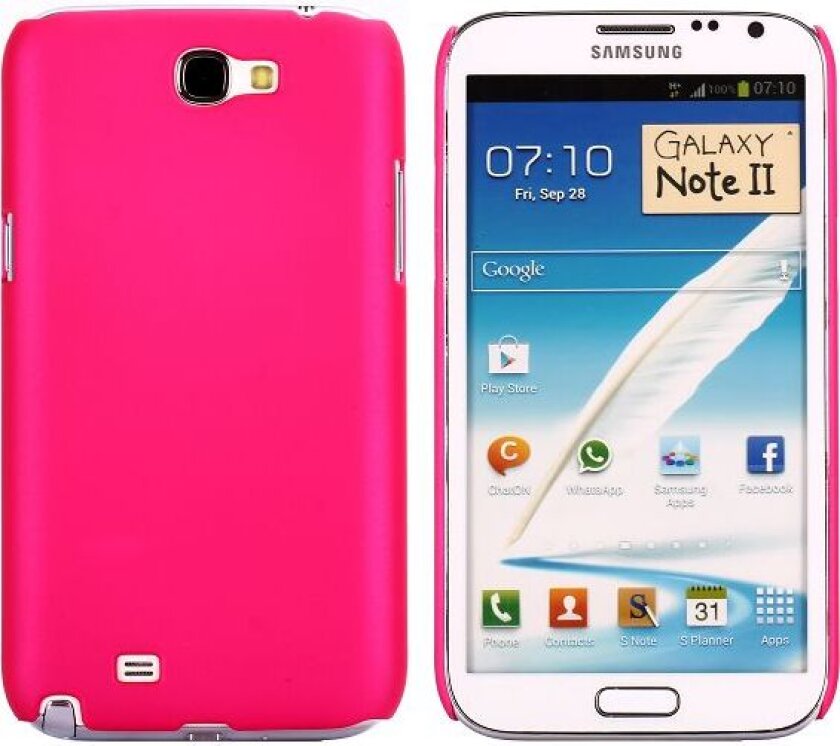 Hard Shell (Hot Rosa) Samsung Galaxy Note 2 Deksel