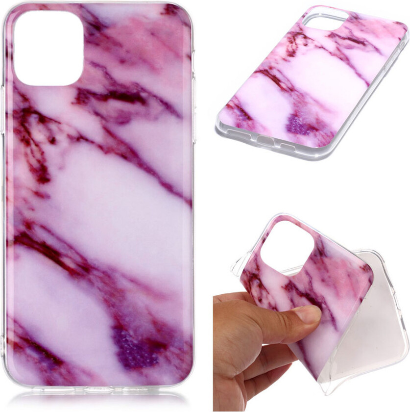 Marble iPhone 11 Pro Max deksel - Rose / lilla fargetone marmor