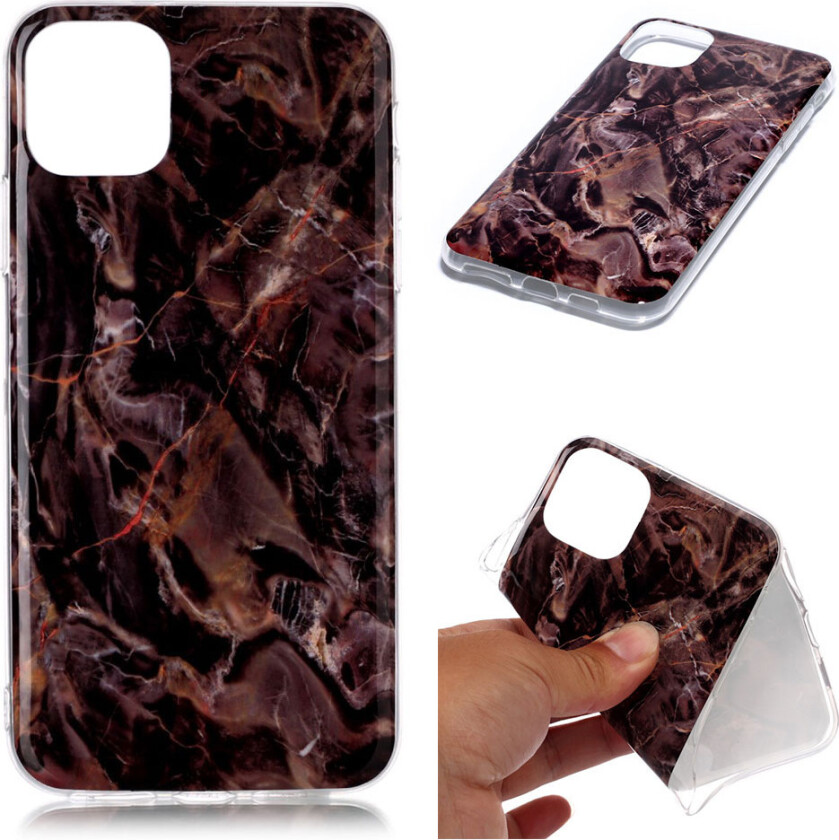 Marble iPhone 11 Pro Max deksel - Brun marmor