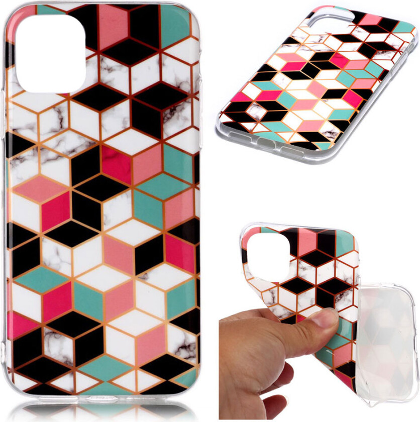 Marble iPhone 11 Pro deksel - Fargerikt diamantmønster