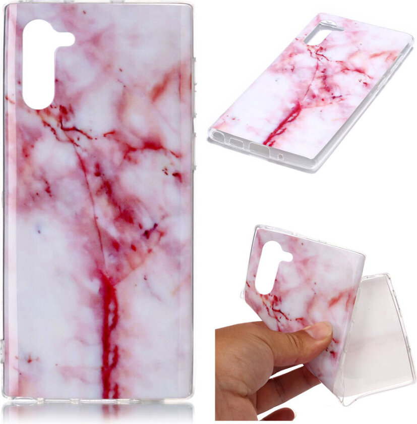 Marble Samsung Galaxy Note 10 deksel - Rose Marmor