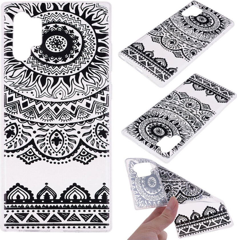 Deco Samsung Galaxy Note 10 Pro deksel - Black Lace Mandala
