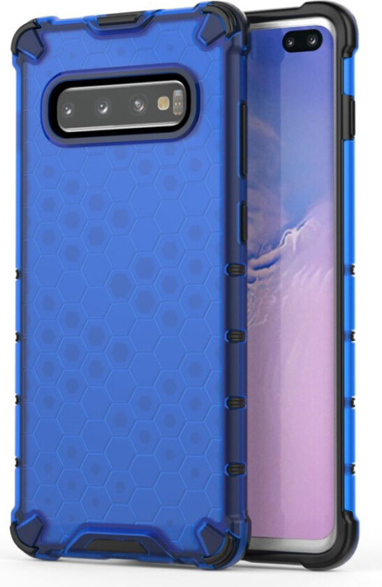 Bofink Honeycomb Samsung Galaxy S10 Plus deksel - Blå