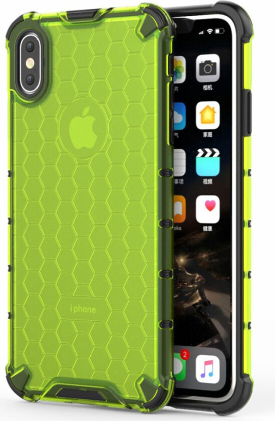 Bofink Honeycomb iPhone Xs Max deksel - Grønn