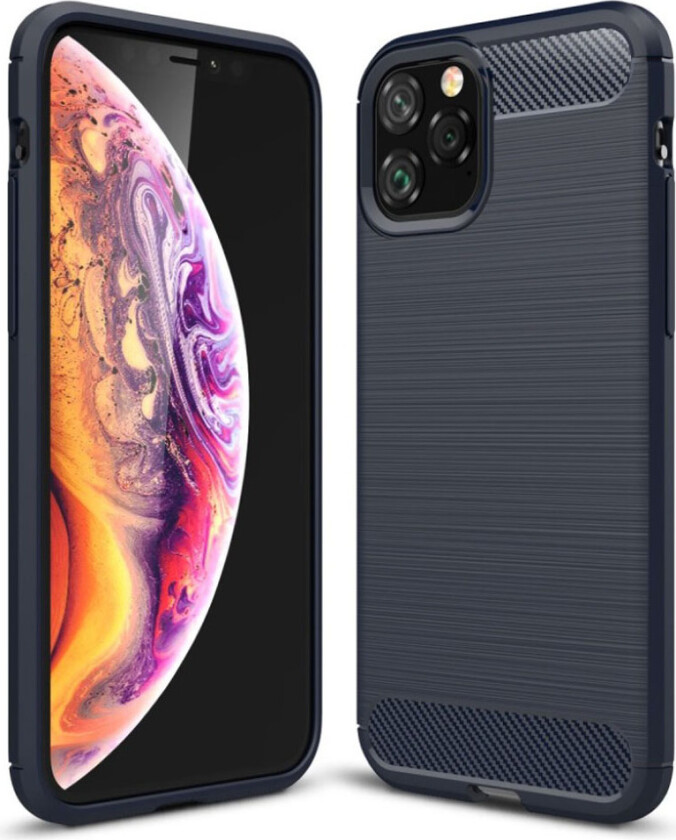 Carbon Flex iPhone 11 Pro deksel - Mørke blå