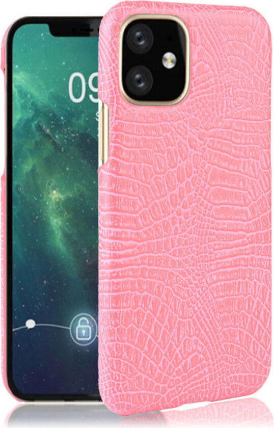 Croco iPhone 11 deksel - Rosa