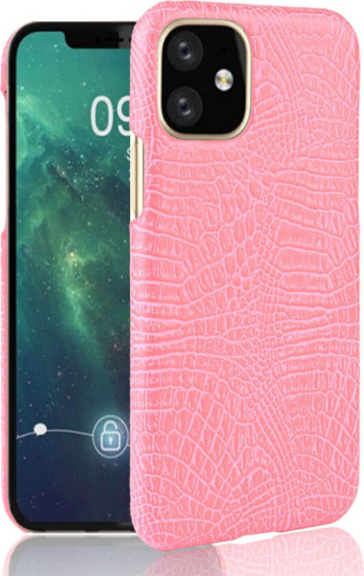Croco iPhone 11 Pro Max deksel - Rosa