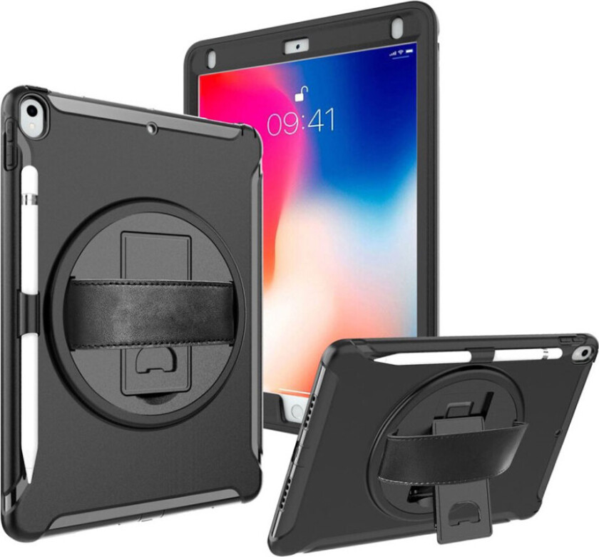 iPad Pro 10.5 360 graders hybrid deksel - Sort