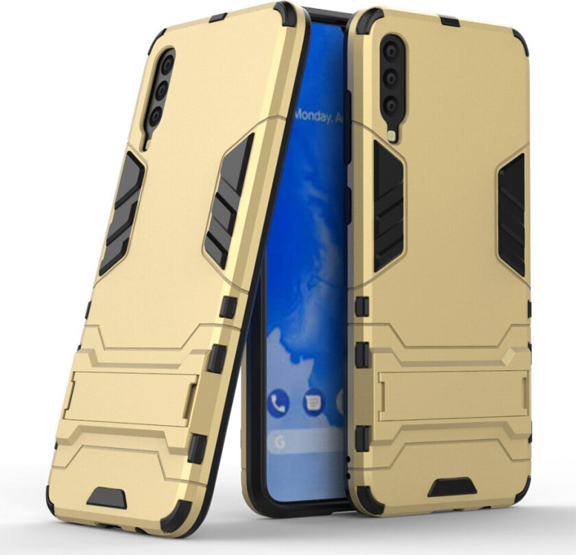 Galaxy A70 kjølig vakt hybrid deksel - Gold