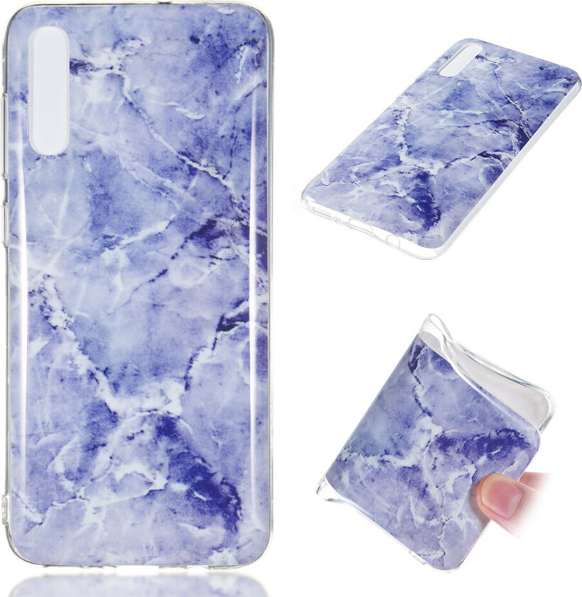 Galaxy A70 marmor mønster gel deksel - Style F