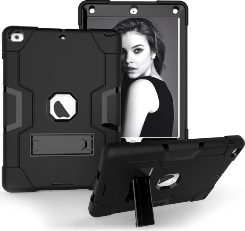 iPad (2017) Deksel laget av plastikk og silikon - Svart