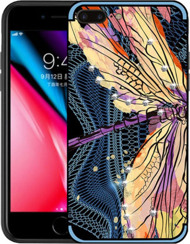 NXE iPhone 7 Plus og 8 Plus Deksel laget av hybrid og silikon materiale - Blå